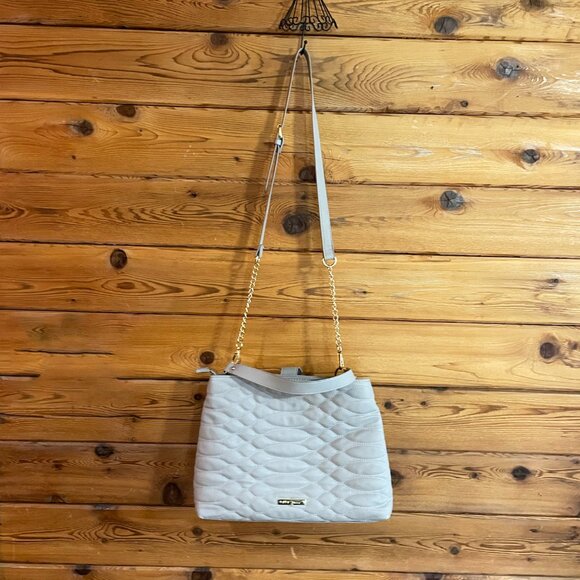 Betsey Johnson gray work tote shoulder Bag - Picture 7 of 12